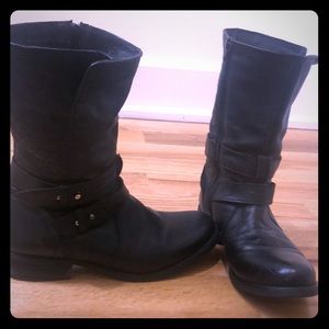 Steve Madden leather  Black boots